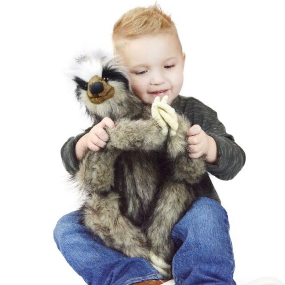 ShlomoThree-toed Sloth 18" Super Realistic Large Stuffed Magnetic Animal Plush - Picture 16 of 17